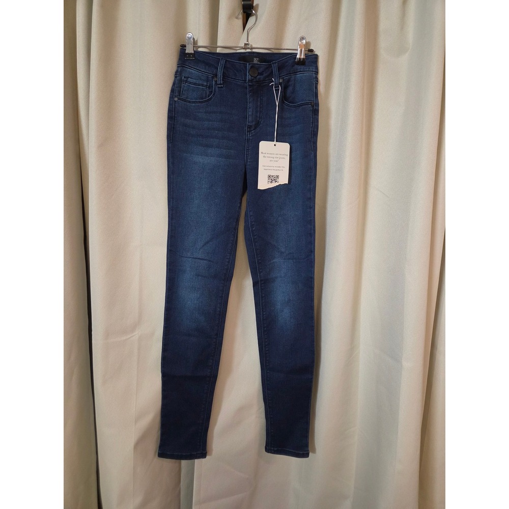 1822 Denim Butter Denim Classic Skinny Jeans Dark Wash Size 6/28 NWT